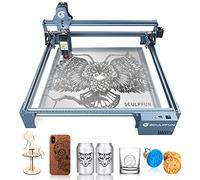 SCULPFUN S9 Grabador Laser Metal, Efecto láser de 90W Máquina cortadora de grabado láser de bricolaje, Máquina de Grabado Cortadora láser CNC totalmente metálica alta precisión para Madera,410mmx420mm