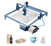 SCULPFUN S9 Laser Graviermaschine mit air assist, Luftdüse, Laserschneider 90W Effekt, Lasergravierer für Holz metall, Augenschutz, 0,08mm Laser Fixfokus, 410x420mm Arbeitsbereich