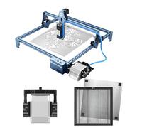 SCULPFUN S9 Máquina de Grabado Láser Con Air Assist y Mesa Panal de Abeja - Cortador de 90W Para Madera y Metal - Protección Ocular, Enfoque Fijo de 0,08 mm, 410 x 420 mm