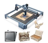 SCULPFUN S9 Máquina de grabado láser con mesa de trabajo nido de abeja láser, máquina de corte láser marcador láser de bricolaje CNC de efecto 90W, cortadora láser de alta energía para madera 15 mm