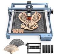 SCULPFUN S9 Pro 10W máquina de grabado láser con 360 ° rodillo láser 400 * 400mm placa de nido de abeja Ultra-fino 0,06 mm de enfoque láser CNC DIY grabador láser y cortador láser