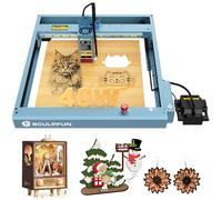 SCULPFUN SF-A9 20W/40W Grabado Cortado grabador láser conmutable con asistencia de aire inteligente, 40W grabador láser, 36000 mm/min, 8 x 6 W diodo, para madera y acrílicos