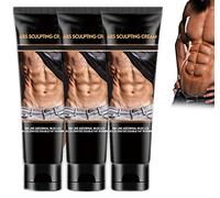 Sculptique Abs Sculpting Cream, Crema escultora abdominales, crema para quemar grasa para el vientre, brazos y muslos (3pcs)