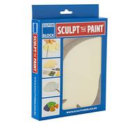 Sculpture Block Modellierblock, Espuma Dura, Blanco, 12 cm x 18,5 cm x 3 cm