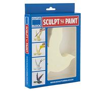 Sculpture Block SP 102, de espuma rígida, color blanco, 16 cm x 16 cm x 3 cm