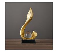 Sculpture Deco, Abstract Art Statue, Decoration Living Room, Bedroom Deco, Apartment Decorative Items Sculptures,Gold D