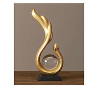 Sculpture Deco, Abstract Art Statue, Decoration Living Room, Bedroom Deco, Apartment Decorative Items Sculptures,Gold B