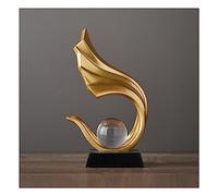 Sculpture Deco, Abstract Art Statue, Decoration Living Room, Bedroom Deco, Apartment Decorative Items Sculptures,Gold A