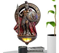 Sculpture Wall Lamp - Battery Powered Resin Vintage Wall Sconce, Medieval Statue Light Decorative Mounted Lighting Fixture, Artistic Ambient Glow Lamp for Home Apartment Hotel Dormitory Farmhouse