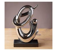 Sculptures Decoration, Ceramic Decoration Aesthetic, Table Decoration Living Room, Abstract Art Sculpture Decoration, Decoration Apartment Sculpture,Silver A