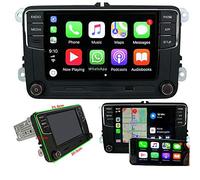 SCUMAXCON Autoradio RCD330 RCD360 6.5" Radio Carplay Bluetooth RVC USB para Golf 5 6 Caddy EOS Touran CC Polo(La Cámara de visión Trasera está desactivada)