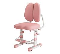 Scumlovy Silla de estudio ergonómica para niños, escritorio de crecimiento para estudiantes de 3 a 12 años, altura de lectura ajustable, tarea de soporte de espalda doble (color: rosa, tamaño sin)