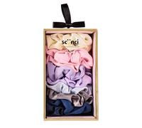 Scunci by Conair - Caja de regalo de 10 coleteros para el pelo, regalos de vacaciones, regalos para adolescentes, artículos de moda, elásticos para el cabello, accesorios para el cabello para niñas y