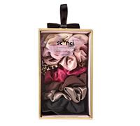 Scunci by Conair - Paquete de 10 coleteros de terciopelo y punto para regalo, lazos para el pelo, regalos de vacaciones, regalos para adolescentes, artículos de moda, elásticos para el cabello