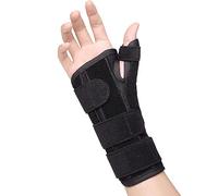 Scurnhau Férula de espiga para pulgar y muñequera, soporte de muñequera ajustable para túnel carpiano, estabilizador de pulgar para tenosinovitis, tendinitis y artritis de De Quervain, L/XL