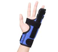 Scurnhau Férula para dedo meñique, férula ajustable para el cuarto o quinto dedo, férula para el dedo metacarpiano, férula para la mano para fractura de boxeador, artritis, tendinitis, XS