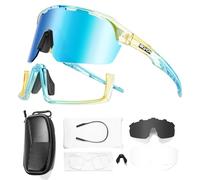 SCVCN Gafas Ciclismo Hombre Mujer Bicicleta Montaña MTB Deportivas Polarizadas Gafas de Sol Bici Triatlón Running Golf - S144