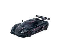 SCVWKAJA Fundidos a Presión Modelo De Coche 1:32 For Koenigsegg ONE1 Modelo De Coche De Aleación De Lujo De Artesanía Moderna Exquisito Modelo Adornos Decoración Vehículos De Motor Metal(Black)