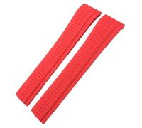 SCWZZWSY 21 mm Versión más alta Banda de vigilancia de goma fluoria para Patek 5164a 5167a Aquanaut Philippe PP Orange Brown Strism Silicone Watch Strap