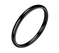 SCWZZWSY Alianzas a juego para amigos y amantes, anillo apilable fino de 2 mm, alianza de boda de acero inoxidable pulido para mujer, titanio