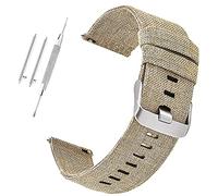 SCWZZWSY Banda de reloj de lienzo con correa de nylon 18 mm 20 mm de 22 mm Nylon Releing Reloj Straps Watch Bands Strap /20 mm/vino Red-B