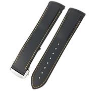 SCWZZWSY Banda de reloj de silicona de goma para Omega GMT Diver 300 Hamilton 19 mm 20 mm 21 mm 22 mm Coraja de reloj