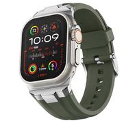 SCWZZWSY Banda de vigilancia deportiva, para Ultra 2 49 mm 45 mm 44 mm 42 mm, ancho de conector de acero inoxidable de acero inoxidable de acero inoxidable para iWatch Ultra 9 8 7 6 5 4 3 SE