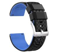 SCWZZWSY Bandas de relojes de silicona 18 mm 20 mm 22 mm 24 mm Bandas de reloj de goma de liberación rápida para hombres