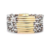 SCWZZWSY Bracelet para mujeres Joyas de pulseras de múltiples capas (ajustable de oro)