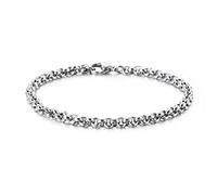SCWZZWSY Brazalete de acero inoxidable para hombres, pulsera de envoltura de enlace, idea de regalo para hombres