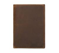 SCWZZWSY Cartera corta, multifuncional de cuero para monedas/clip para billetes, tarjetero con bloqueo RFID, Brown
