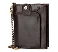 SCWZZWSY Cartera de Cuero, Tarjetero de Gran Capacidad con 14 Ranuras para Tarjetas, Delicada Bolsa de Riqueza con Clip para Billetes (Color: B)