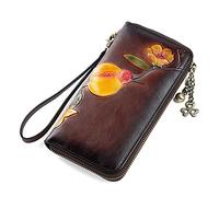 SCWZZWSY Cartera para Mujer Cartera Larga Informal Cartera de Embrague para Mujer Cartera con Cremallera en Relieve (Color : C, Size : 19 * 2 * 10m)