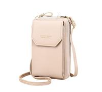 SCWZZWSY Cartera para mujer de piel sintética larga para teléfono móvil, cartera multifuncional de moda, bolsa diagonal (color: D), b