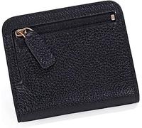 SCWZZWSY Carteras para Tarjetas Cartera de Mujer de Cuero Dividido a la Moda Mini Cartera de Cuero pequeña para Mujer con Bolsillo para Monedas (Color: Plata)