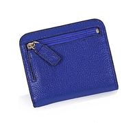 SCWZZWSY Carteras para Tarjetas Cartera de Mujer de Cuero Dividido a la Moda Mini Cartera de Cuero pequeña para Mujer con Bolsillo para Monedas (Color: Plata)