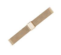 SCWZZWSY Corcha de reloj 12 mm, 14 mm, 16 mm, 18 mm, 20 mm, 22 mm, 24 mm Muñeca de pulsera trenzada de acero inoxidable universal /18 mm/Rosegold