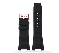 SCWZZWSY Correa de reloj de goma de silicona para IWC Ingenieur para hombre, 30 x 16 mm, IW323601 IW323608, impermeable, con hebilla, 30-16mm