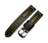 SCWZZWSY Correa de reloj de piel auténtica de 20 mm, 22 mm, 24 mm, 26 mm, hecha a mano, color marrón italiano, azul, vintage, compatible con correa de reloj para hombre, 18mm