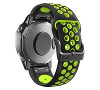 SCWZZWSY Correa de reloj de silicona colorida de 26 y 22 mm para Fenix 6x 6 Pro Fenix 5x 5 Plus 3 3HR, fácil ajuste, liberación rápida, 22mm Fenix 5 5Plus