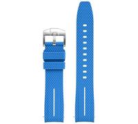 SCWZZWSY Correa de reloj universal de 20 mm para hombres y mujeres, correa de goma de liberación rápida, correas de reloj de extremo curvado, 20mm