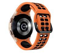 SCWZZWSY Correa de silicona oficial de 20 mm para Galaxy Watch4 Classic 46 42 mm/44 40 mm Smartwatch Ridge Sport Bracelet Band Band Correa