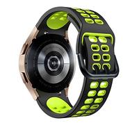 SCWZZWSY Correa de silicona oficial de 20 mm para Galaxy Watch4 Classic 46 42 mm/44 40 mm Smartwatch Ridge Sport Bracelet Band Band Correa
