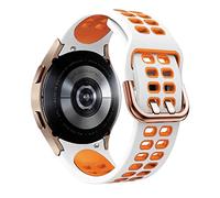 SCWZZWSY Correa de silicona oficial de 20 mm para Galaxy Watch4 Classic 46 42 mm/44 40 mm Smartwatch Ridge Sport Bracelet Band Band Correa