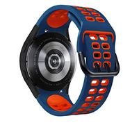 SCWZZWSY Correa de silicona oficial de 20 mm para Galaxy Watch4 Classic 46 42 mm/44 40 mm Smartwatch Ridge Sport Bracelet Band Band Correa