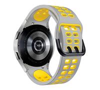 SCWZZWSY Correa de silicona oficial de 20 mm para Galaxy Watch4 Classic 46 42 mm/44 40 mm Smartwatch Ridge Sport Bracelet Band Band Correa