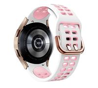 SCWZZWSY Correa de silicona oficial de 20 mm para Galaxy Watch4 Classic 46 42 mm/44 40 mm Smartwatch Ridge Sport Bracelet Band Band Correa