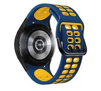 SCWZZWSY Correa de silicona oficial de 20 mm para Galaxy Watch4 Classic 46 42 mm/44 40 mm Smartwatch Ridge Sport Bracelet Band Band Correa