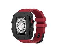 SCWZZWSY Correa del kit del kit de modificación de fibra de carbono para banda de 45 mm de 44 mm Pulsera de goma de pulsera para iWatch 8 7 SE 6 5 4 Mod Kit Cinturón