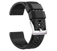 SCWZZWSY Correas de reloj de silicona de 18 mm, 20 mm, 22 mm, 24 mm, correas de goma de liberación rápida para hombre, 20MM